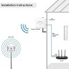 Qoltec Antena 4G 5G LTE | 9dBi | kierunkowa | zewnętrzna | SMA |        wodoodporna | 3m